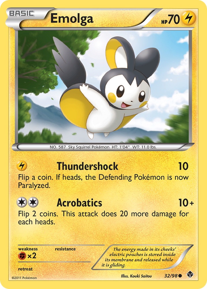 Emolga (32/98) [Black & White: Emerging Powers] Pokémon