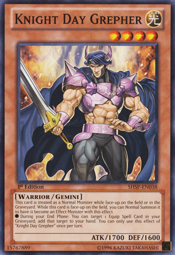 Knight Day Grepher [SHSP-EN038] Common Yu-Gi-Oh!