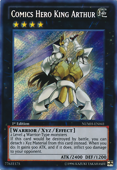 Comics Hero King Arthur [NUMH-EN041] Secret Rare Yu-Gi-Oh!