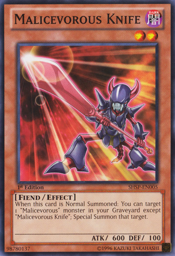 Malicevorous Knife [SHSP-EN005] Common Yu-Gi-Oh!