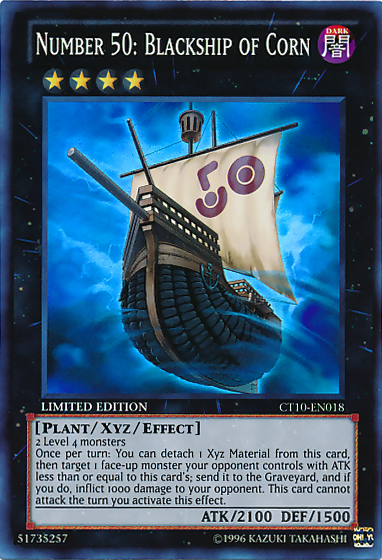 Number 50: Blackship of Corn [CT10-EN018] Super Rare Yu-Gi-Oh!