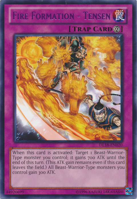 Fire Formation - Tensen (Purple) [DL18-EN020] Rare Yu-Gi-Oh!