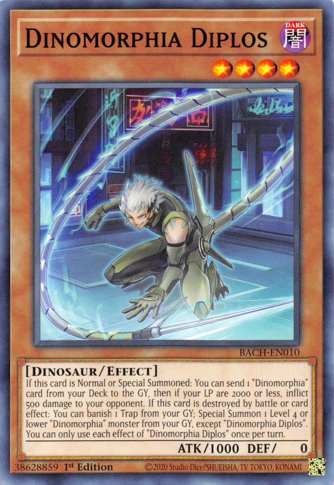 Dinomorphia Diplos [BACH-EN010] Common Yu-Gi-Oh!