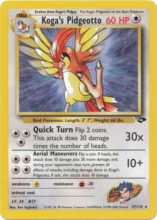 Koga's Pidgeotto (27/132) [Gym Challenge Unlimited] Pokémon