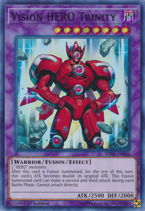 Vision HERO Trinity [SHVA-EN036] Super Rare Yu-Gi-Oh!