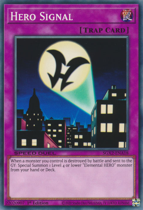 Hero Signal [SGX2-ENA18] Common Yu-Gi-Oh!