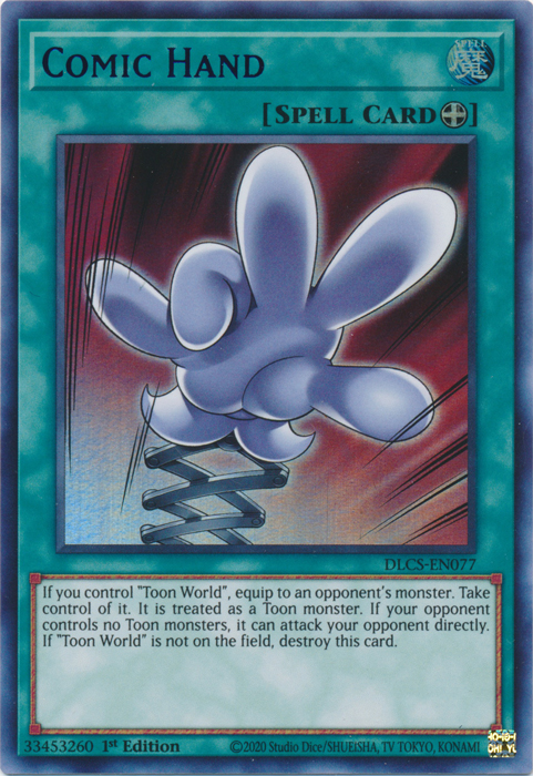 Comic Hand (Blue) [DLCS-EN077] Ultra Rare Yu-Gi-Oh!