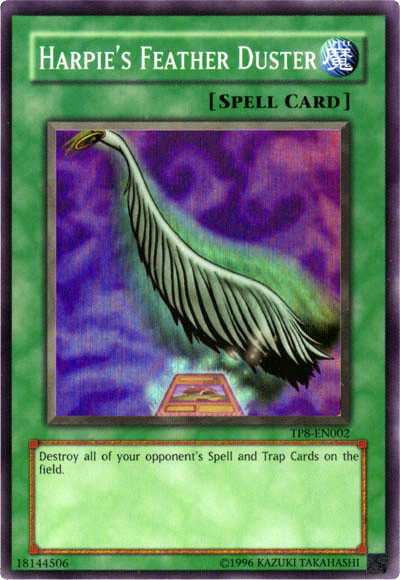 Harpie's Feather Duster [TP8-EN002] Super Rare Yu-Gi-Oh!