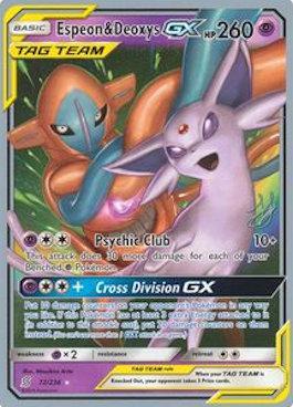 Espeon & Deoxys GX (72/236) (Perfection - Henry Brand) [World Championships 2019] Pokémon