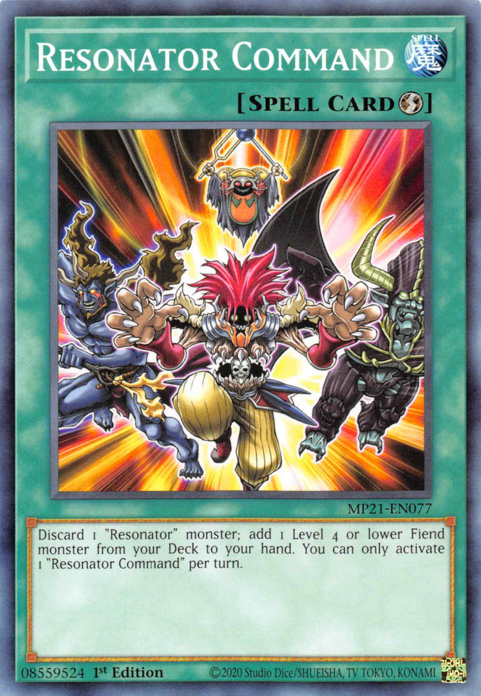 Resonator Command [MP21-EN077] Common Yu-Gi-Oh!