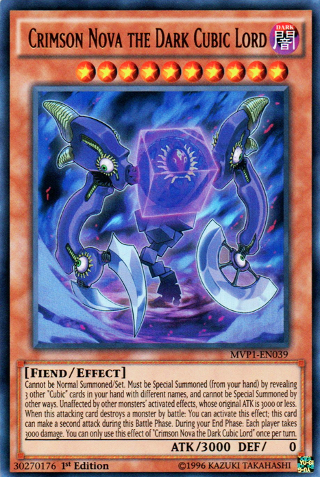 Crimson Nova the Dark Cubic Lord [MVP1-EN039] Ultra Rare Yu-Gi-Oh!