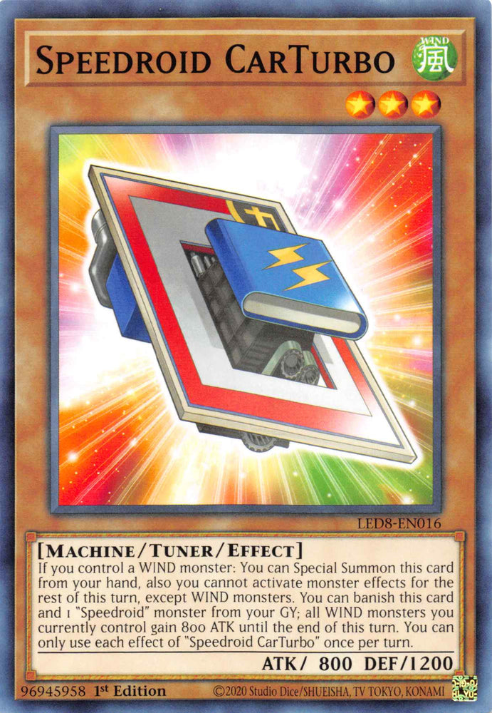 Speedroid CarTurbo [LED8-EN016] Common Yu-Gi-Oh!