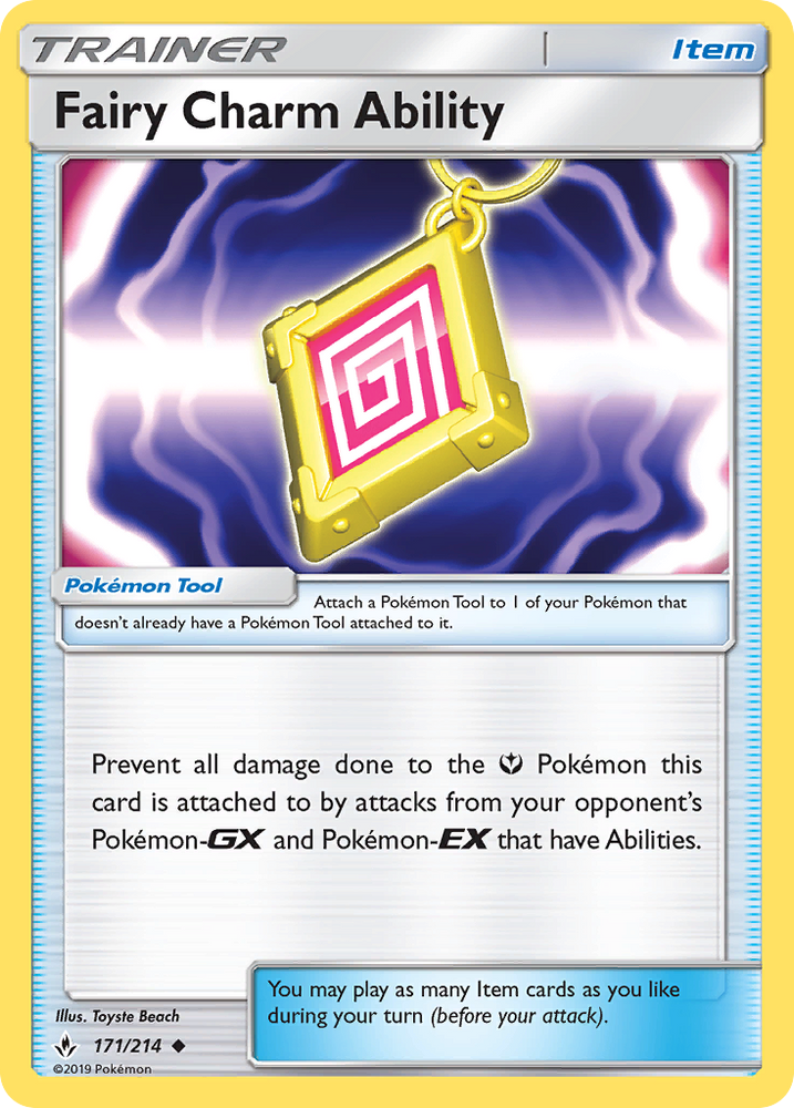 Fairy Charm Ability (171/214) [Sun & Moon: Unbroken Bonds] Pokémon