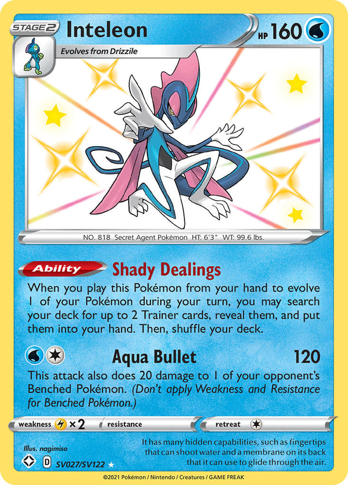 Inteleon (SV027/SV122) [Sword & Shield: Shining Fates] Pokémon