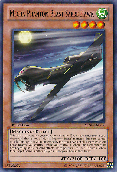 Mecha Phantom Beast Sabre Hawk [SHSP-EN027] Common Yu-Gi-Oh!
