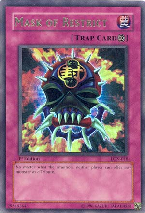 Mask of Restrict [LON-018] Ultra Rare Yu-Gi-Oh!