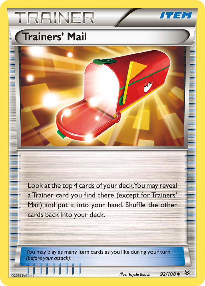 Trainers' Mail (92/108) [XY: Roaring Skies] Pokémon