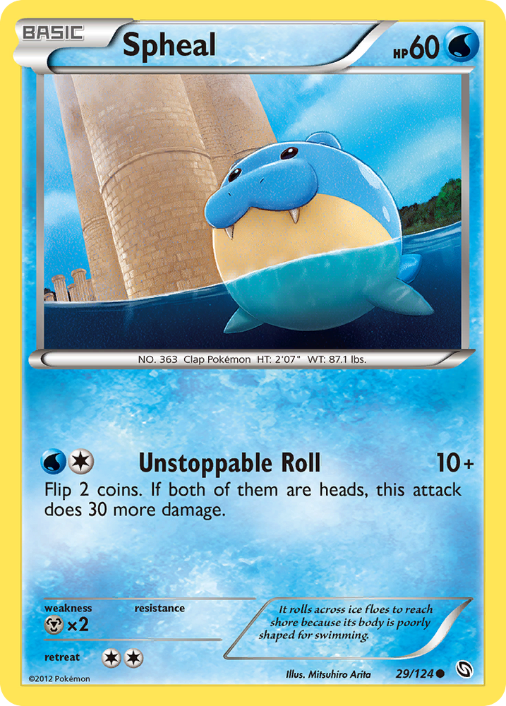 Spheal (29/124) [Black & White: Dragons Exalted] Pokémon