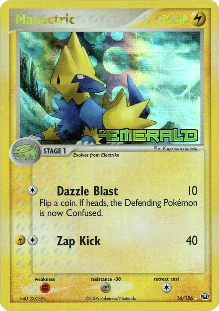 Manectric (16/106) (Stamped) [EX: Emerald] Pokémon