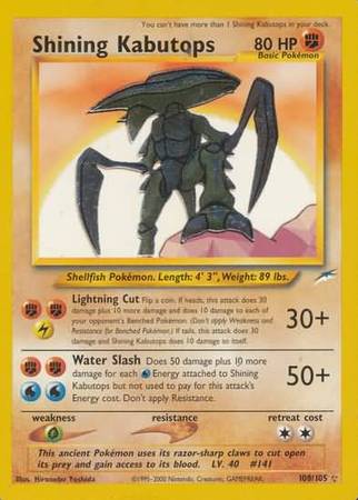 Shining Kabutops (108/105) [Neo Destiny Unlimited] Pokémon