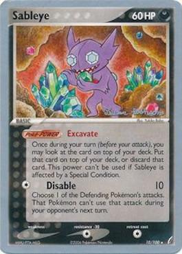 Sableye (10/100) (Intimidation - Tristan Robinson) [World Championships 2008] Pokémon