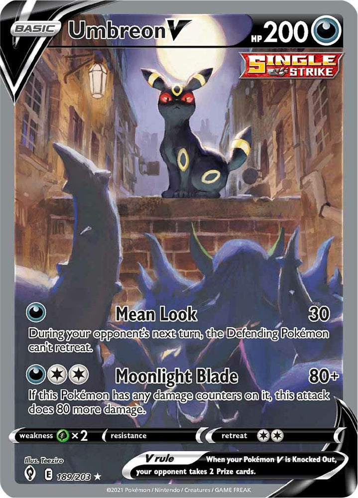 Umbreon V (189/203) [Sword & Shield: Evolving Skies] Pokémon