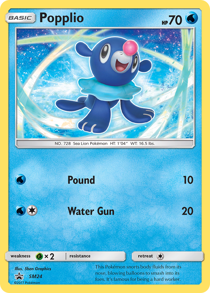 Popplio (SM24) [Sun & Moon: Black Star Promos] Pokémon