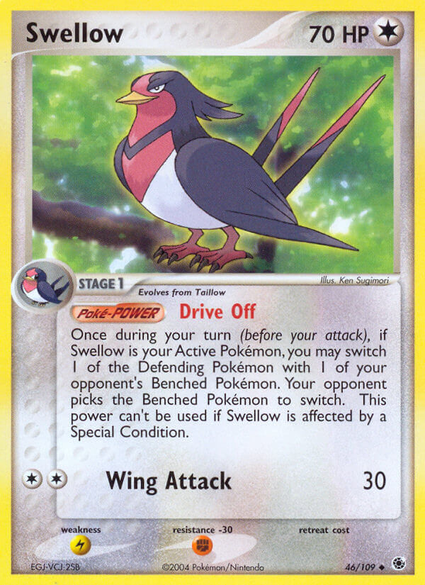 Swellow (46/109) [EX: Battle Stadium] Pokémon