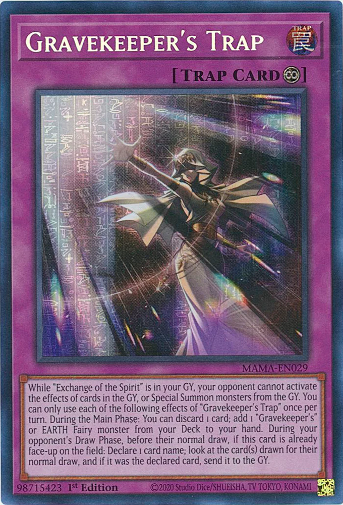 Gravekeeper's Trap [MAMA-EN029] Ultra Pharaoh's Rare Yu-Gi-Oh!