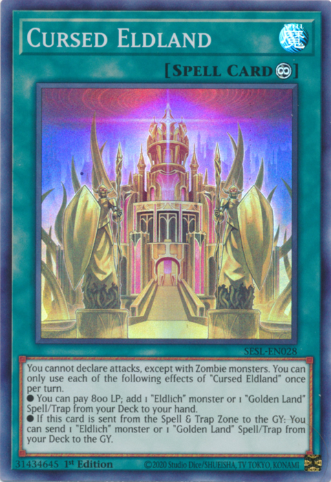 Cursed Eldland [SESL-EN028] Super Rare Yu-Gi-Oh!