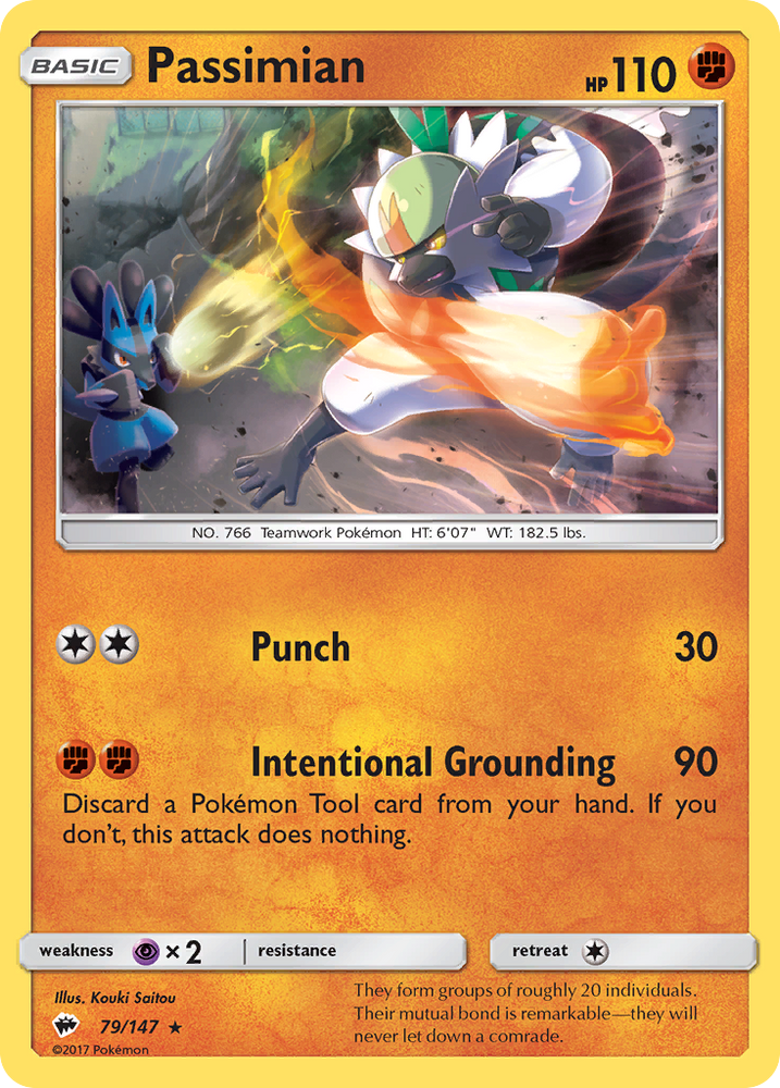 Passimian (79/147) [Sun & Moon: Burning Shadows] Pokémon