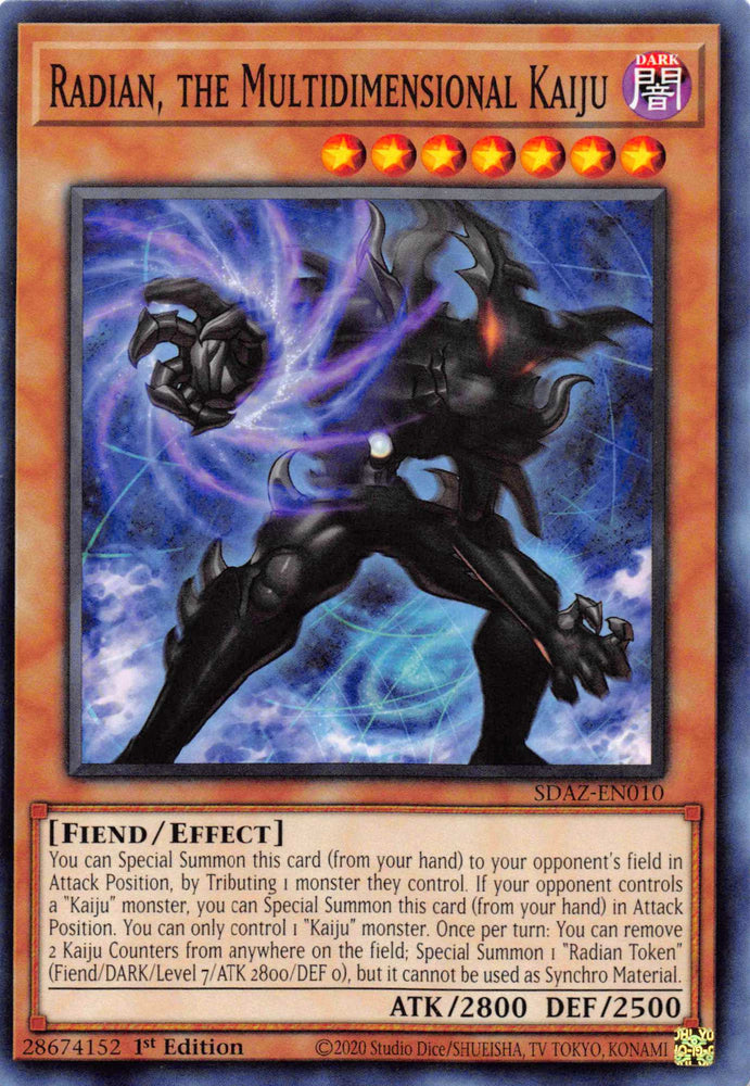 Radian, the Multidimensional Kaiju [SDAZ-EN010] Common Yu-Gi-Oh!