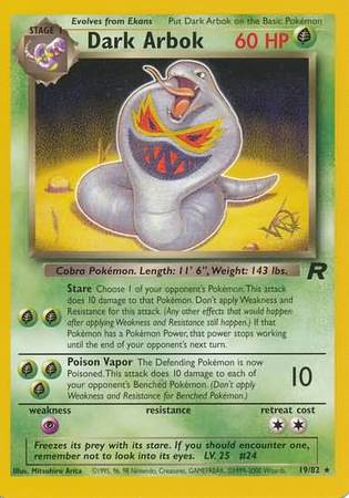 Dark Arbok (19/82) (W Stamped Promo) [Team Rocket Unlimited] Pokémon