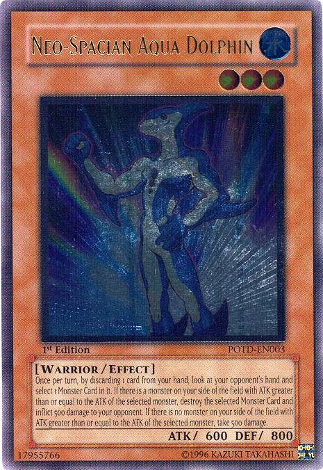 Neo-Spacian Aqua Dolphin [POTD-EN003] Ultimate Rare Yu-Gi-Oh!