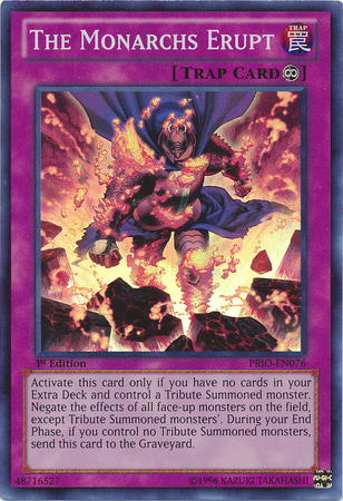 The Monarchs Erupt [PRIO-EN076] Super Rare Yu-Gi-Oh!