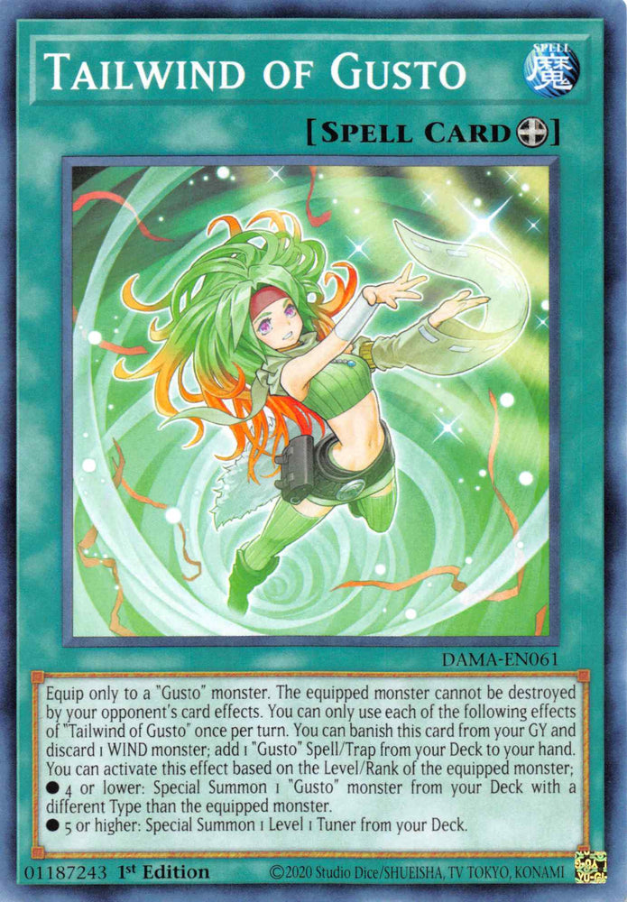 Tailwind of Gusto [DAMA-EN061] Common Yu-Gi-Oh!