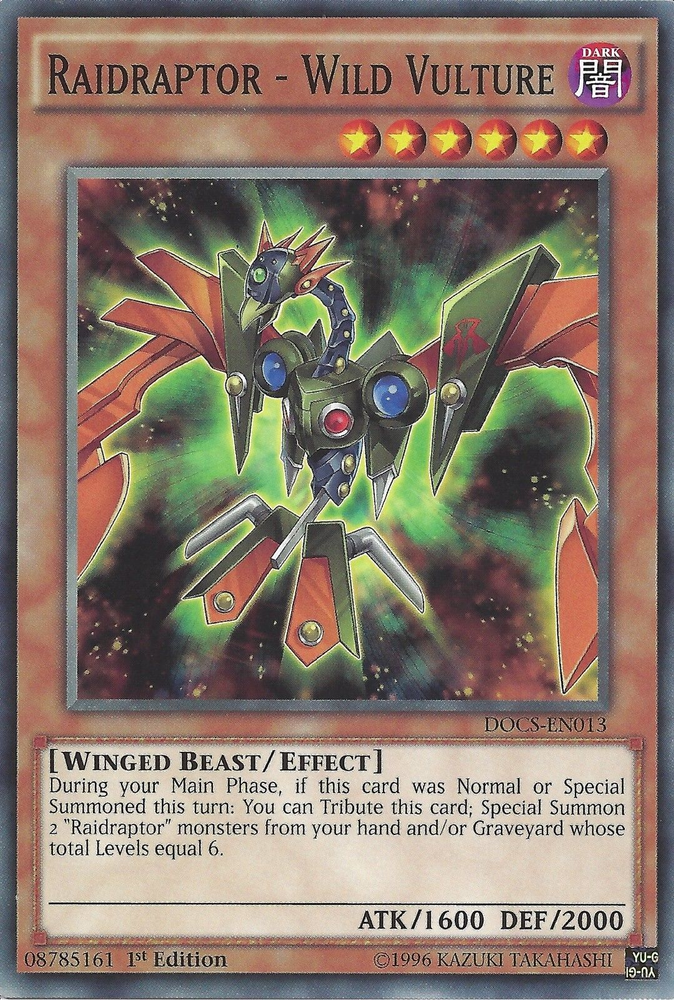 Raidraptor - Wild Vulture [DOCS-EN013] Common Yu-Gi-Oh!