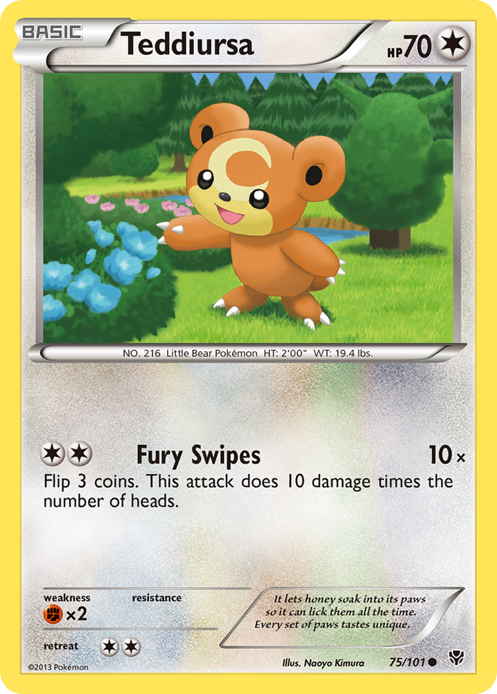 Teddiursa (75/101) [Black & White: Plasma Blast] Pokémon