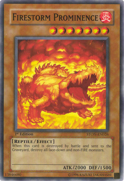 Firestorm Prominence [STON-EN026] Common Yu-Gi-Oh!