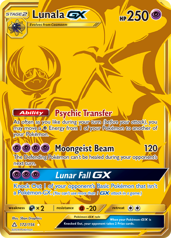 Lunala GX (172/156) [Sun & Moon: Ultra Prism] Pokémon