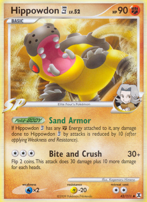 Hippowdon (42/111) [Platinum: Rising Rivals] Pokémon
