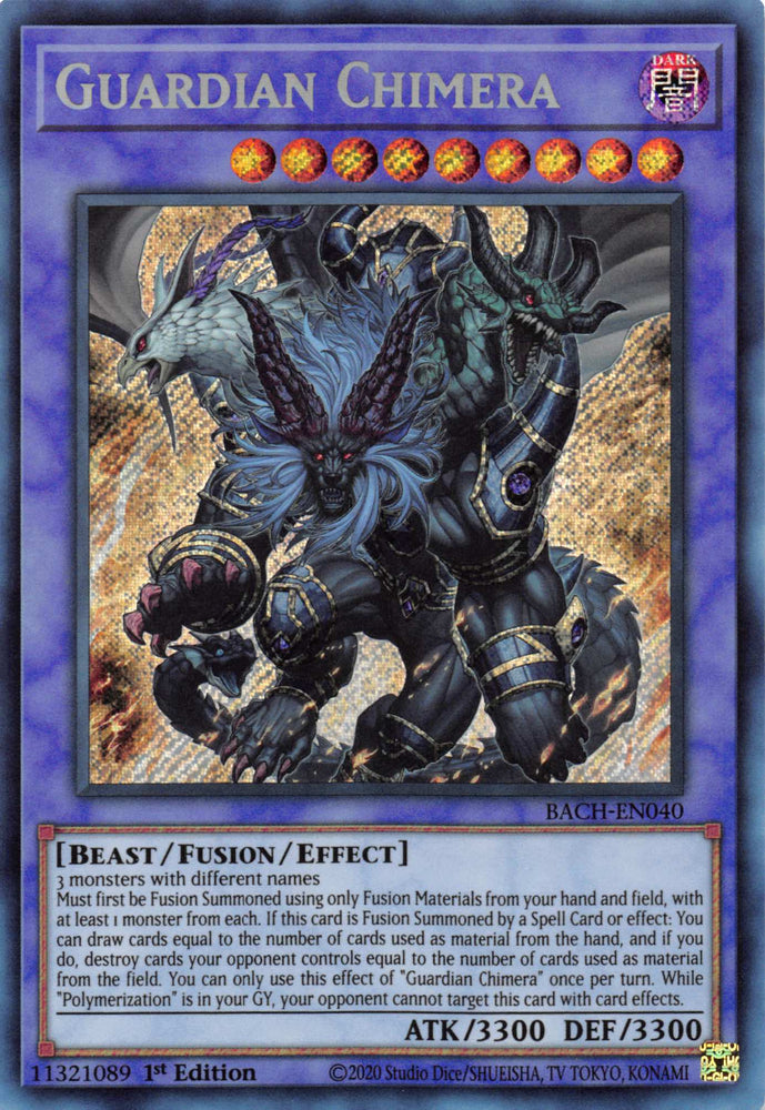 Guardian Chimera [BACH-EN040] Secret Rare Yu-Gi-Oh!