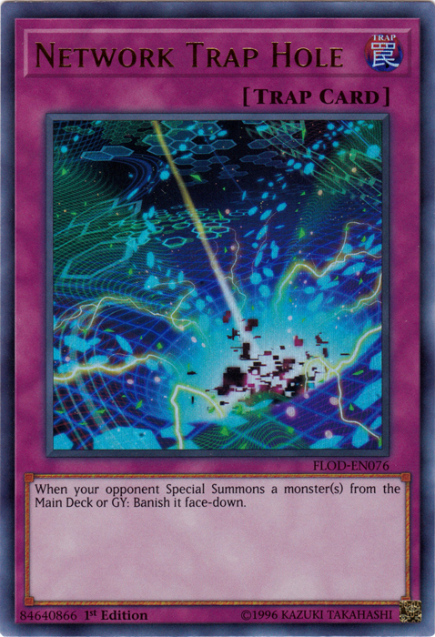 Network Trap Hole [FLOD-EN076] Ultra Rare Yu-Gi-Oh!