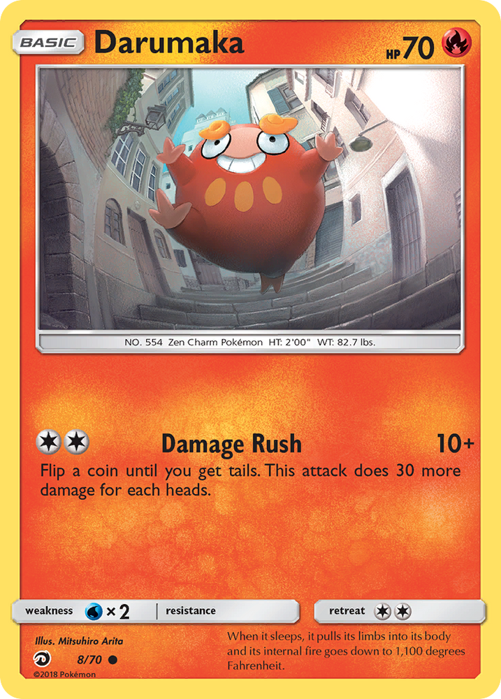 Darumaka (8/70) [Sun & Moon: Dragon Majesty] Pokémon