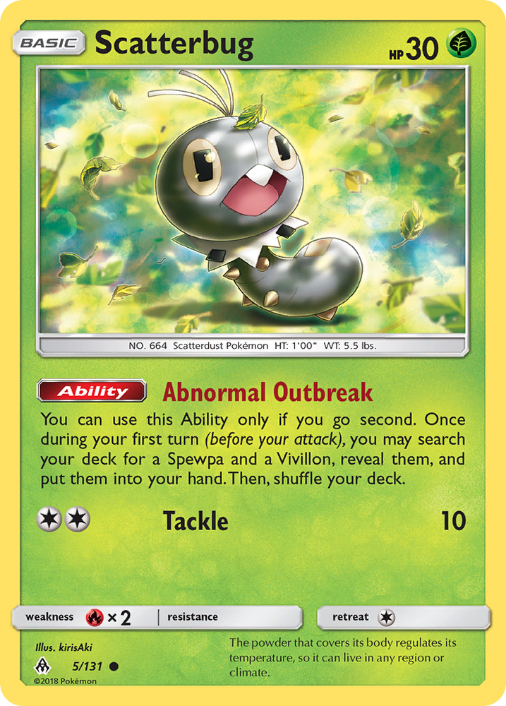 Scatterbug (5/131) [Sun & Moon: Forbidden Light] Pokémon
