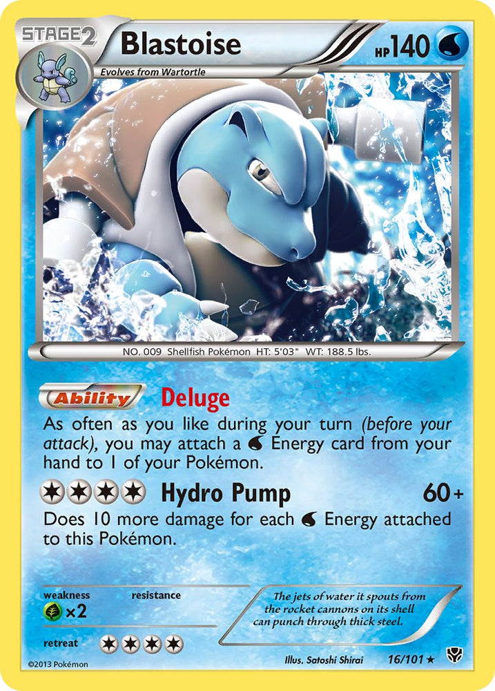Blastoise (16/101) (Cosmos Holo) (Blister Exclusive) [Black & White: Plasma Blast] Pokémon