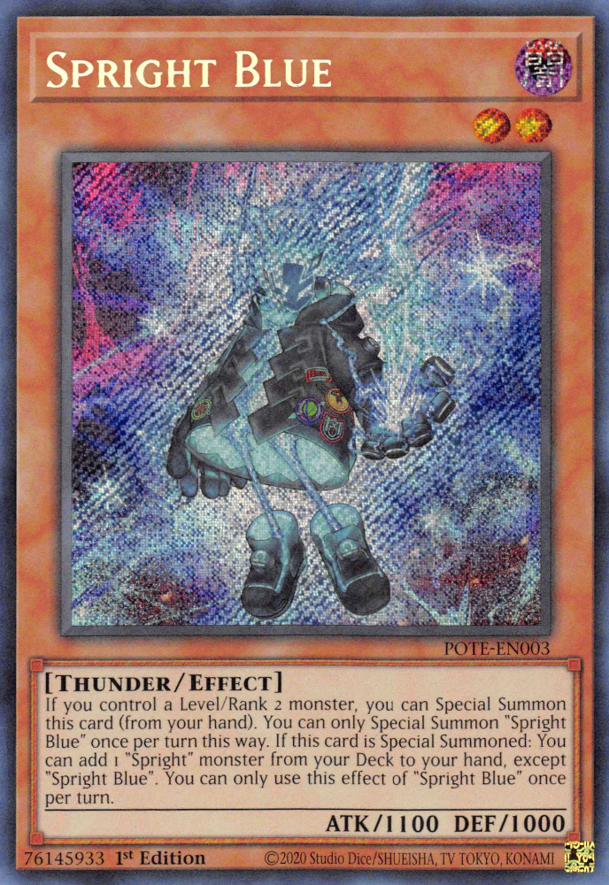 Spright Blue [POTE-EN003] Secret Rare Yu-Gi-Oh!