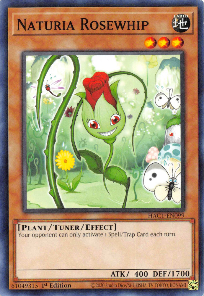 Naturia Rosewhip (Duel Terminal) [HAC1-EN099] Parallel Rare Yu-Gi-Oh!