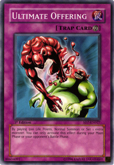 Ultimate Offering [SD7-EN027] Common Yu-Gi-Oh!