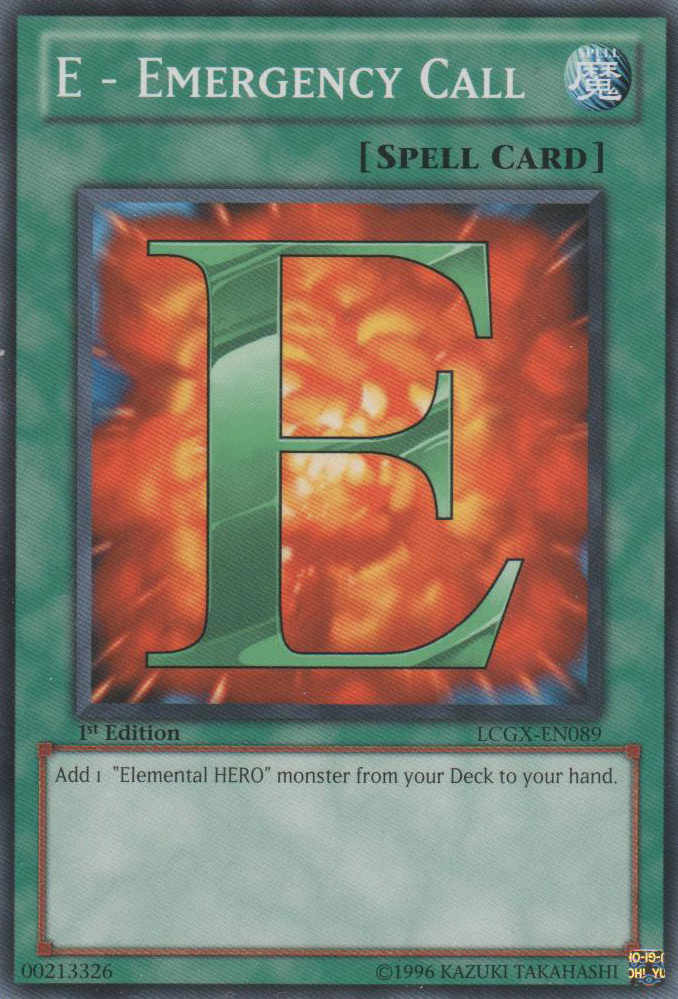E - Emergency Call [LCGX-EN089] Common Yu-Gi-Oh!